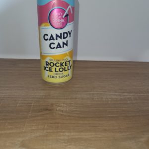 Candy can boisson gazeuse gout rocket lolly aux fruits